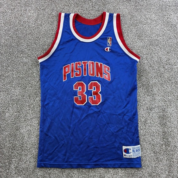 Champion Other - Vintage Detroit Pistons Jersey Kids XL Blue Grant Hill 33 NBA Champion